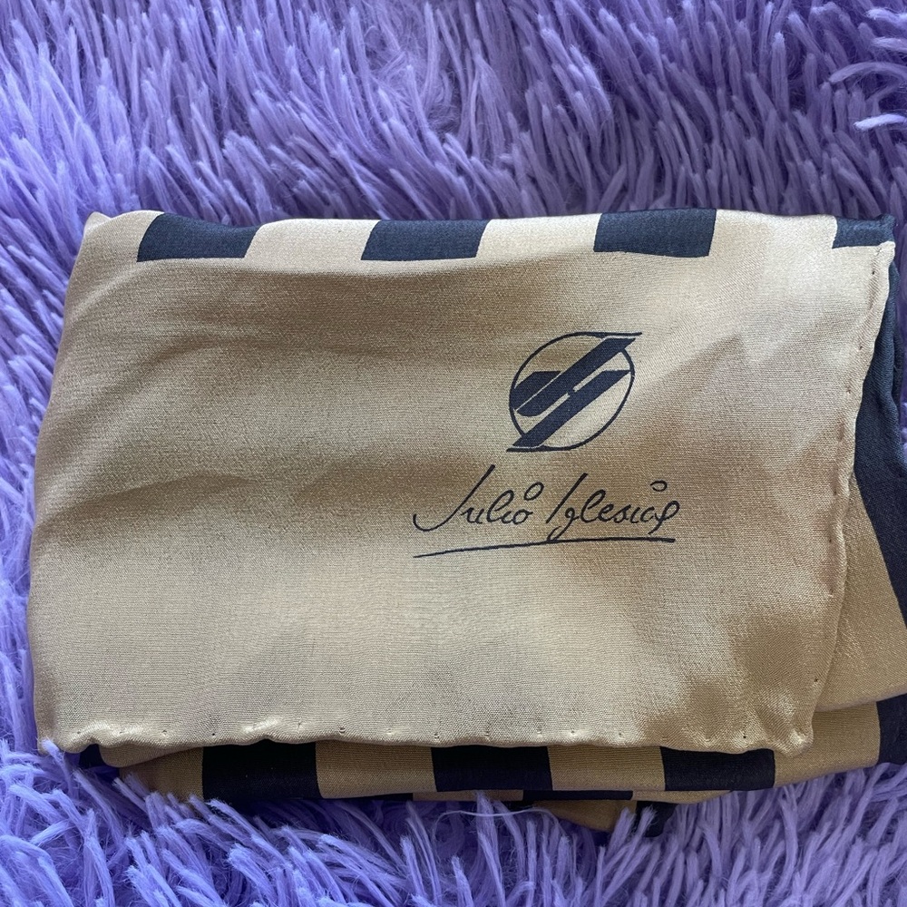 Julio Iglesias vintage silk scarf.